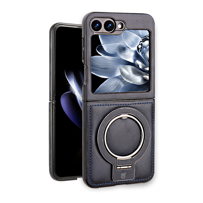 Luxury Business Style PU Leather Magnetic Protective Case with Stand for Samsung Z Flip and Z Fold