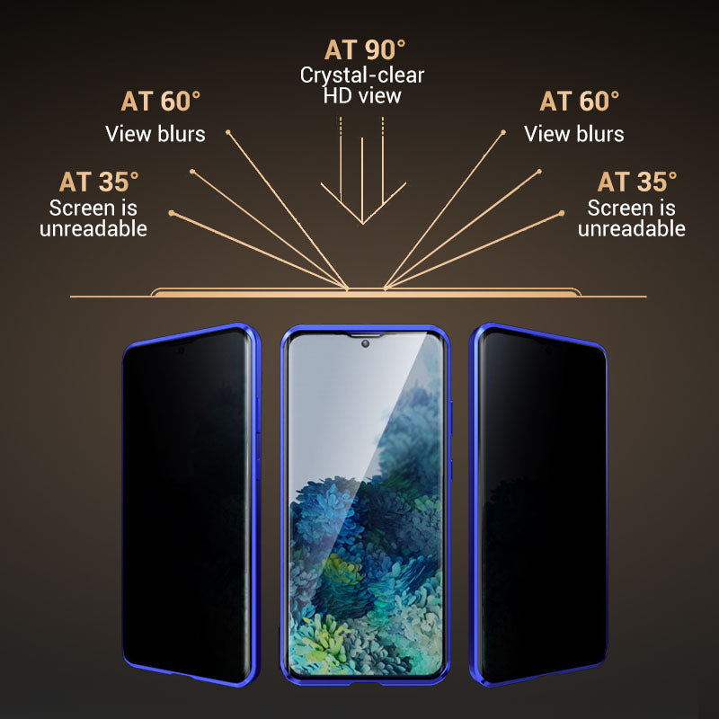🔥50% OFF🔥Anti-peeping Magnetic Tempered Glass Double-sided Phone Case(Series S21-25)
