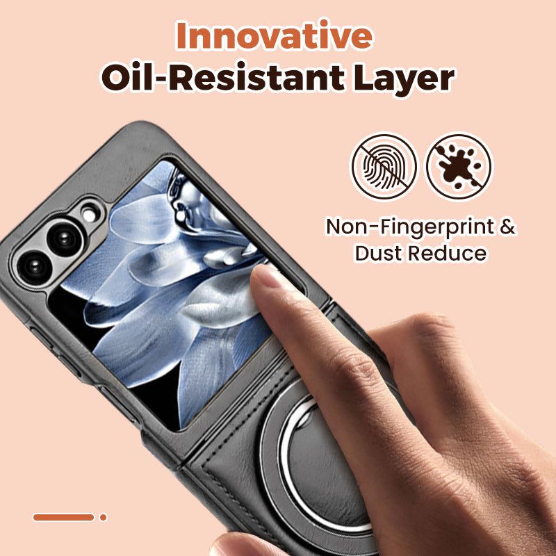 Luxury Business Style PU Leather Magnetic Protective Case with Stand for Samsung Z Flip and Z Fold