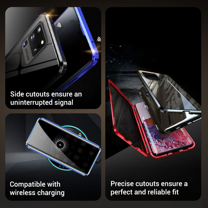 🔥50% OFF🔥Anti-peeping Magnetic Tempered Glass Double-sided Phone Case(Series S21-25)
