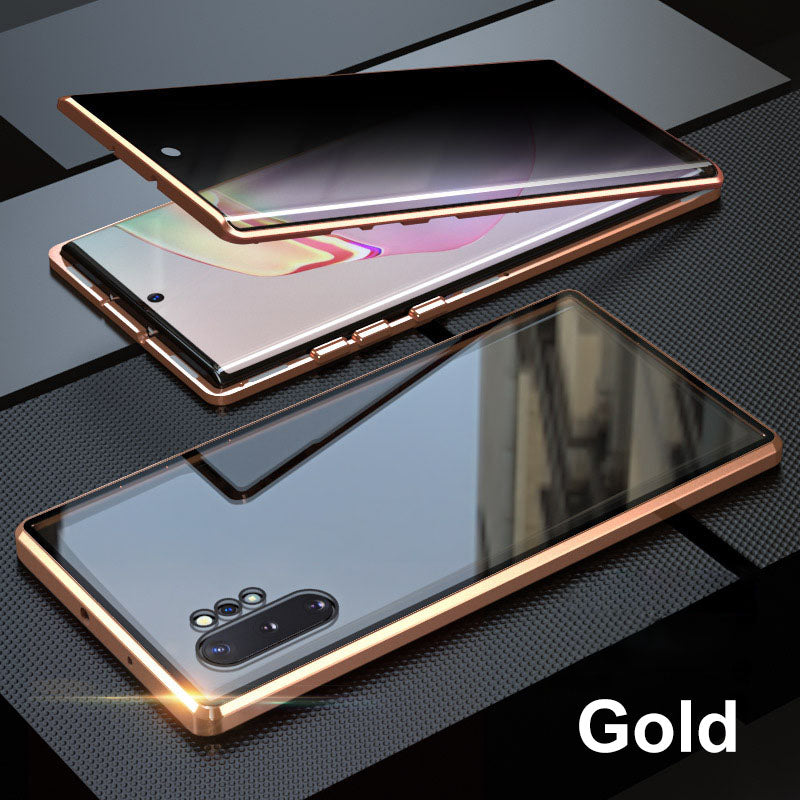 🔥50% OFF🔥Anti-peeping Magnetic Tempered Glass Double-sided Phone Case(Series S21-25)