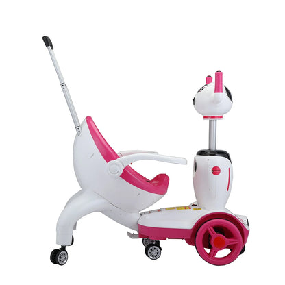 🔥Detachable Design 6V Children's Electric Robot Stroller Ride-On Toy Car
