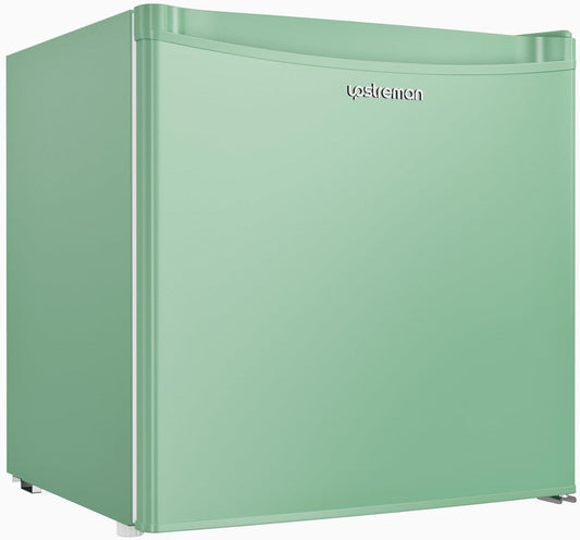 Upstreman 1.7 Cu.ft Mini Fridge with Freezer, Dorm Essentials, Adjustable Thermostat, Energy Saving, Low Noise, Single Door Compact Refrigerator for Dorm, Office, Bedroom, Black-FR17