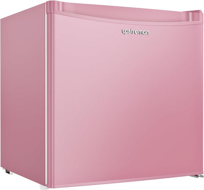 Upstreman 1.7 Cu.ft Mini Fridge with Freezer, Dorm Essentials, Adjustable Thermostat, Energy Saving, Low Noise, Single Door Compact Refrigerator for Dorm, Office, Bedroom, Black-FR17