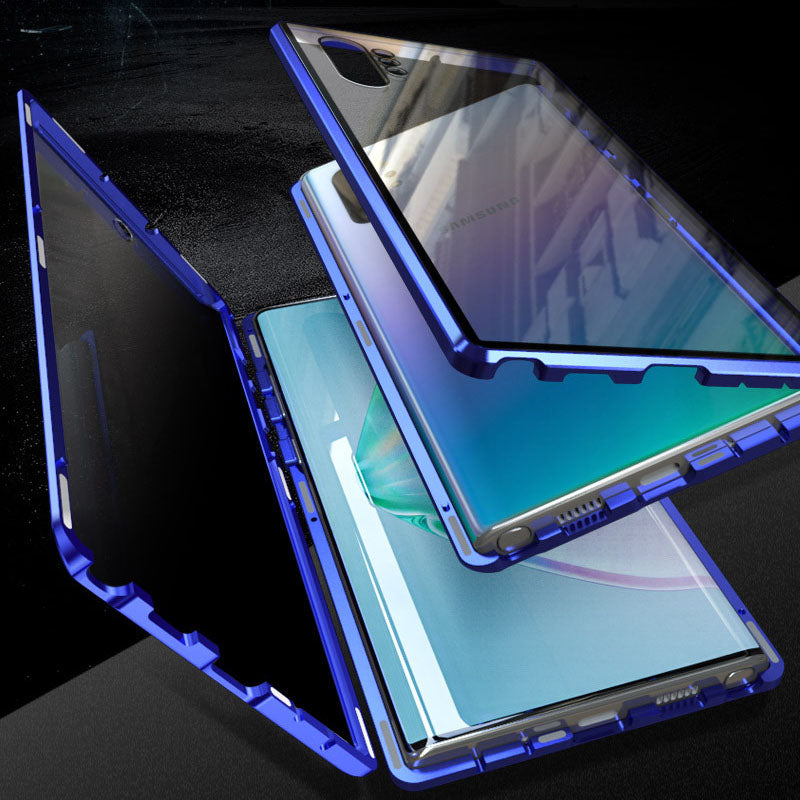 🔥50% OFF🔥Anti-peeping Magnetic Tempered Glass Double-sided Phone Case（Series S21-25）