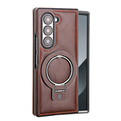 Luxury Business Style PU Leather Magnetic Protective Case with Stand for Samsung Z Flip and Z Fold