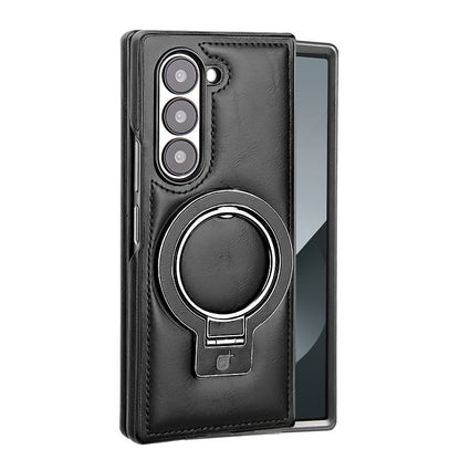 Luxury Business Style PU Leather Magnetic Protective Case with Stand for Samsung Z Flip and Z Fold