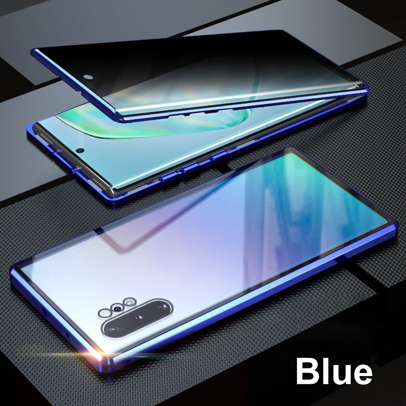 🔥50% OFF🔥Anti-peeping Magnetic Tempered Glass Double-sided Phone Case（Series S21-25）